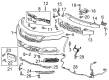 Chevy Impala Bumper Cover Diagram - 22990032