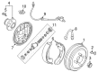 Chevy Aveo Backing Plate Diagram - 96574700