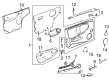 Chevy SSR Interior Door Handle Diagram - 15230633