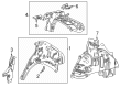 Cadillac OPTIQ Fender Splash Shield Diagram - 86532752