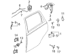 Chevy Aveo Exterior Door Handle Diagram - 96410185