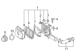 Cadillac Air Filter Box Diagram - 15812562