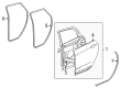 Cadillac SRX Door Seal Diagram - 22740137