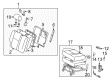 Pontiac Vibe Seat Covers Diagram - 88973944