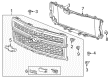 Chevy Grille Diagram - 23259624