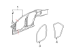 Cadillac STS Door Seal Diagram - 19168243