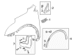 Cadillac Mud Flaps Diagram - 23454422