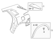 Cadillac Mud Flaps Diagram - 23454423