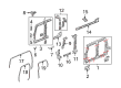 Hummer H3T Weather Strip Diagram - 94738236
