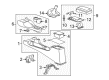 Hummer Center Console Latch Diagram - 15111834