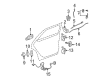 Cadillac DTS Exterior Door Handle Diagram - 20857728