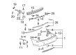 Cadillac Bumper Cover Diagram - 19180574