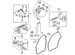 Cadillac DTS Weather Strip Diagram - 25956349