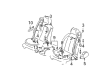 Cadillac DeVille Seat Belt Diagram - 12493250