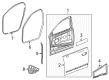 Buick LaCrosse Door Seal Diagram - 22973971