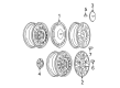 Chevy Impala Limited Wheel Cover Diagram - 9593298