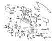 Cadillac DeVille Window Run Diagram - 12482470