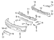 Cadillac Escalade EXT Bumper Cover Diagram - 88937206
