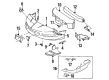 Pontiac Firebird Bumper Cover Diagram - 10242397