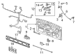 Chevy Silverado 3500 HD Liftgate Hinge Diagram - 84536706