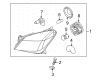 Saturn Astra Headlight Diagram - 93357458