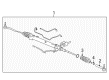 Cadillac Tie Rod End Diagram - 88957172