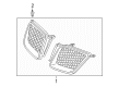Pontiac Grille Diagram - 88975654