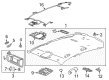 Chevy Impala Sun Visor Diagram - 22980064