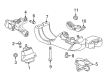 Cadillac Engine Mount Bracket Diagram - 23274001