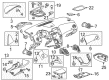 Chevy Cruze Limited Dash Panel Vent Portion Covers Diagram - 95429326