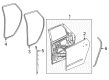 Buick Enclave Door Seal Diagram - 84934461