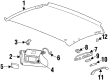 Oldsmobile Sun Visor Diagram - 10309646
