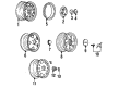 Chevy K1500 Wheel Cover Diagram - 15634863
