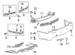 Cadillac CTS Bumper Cover Diagram - 23288822