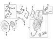 Chevy Corvette Brake Caliper Repair Kit Diagram - 85621105
