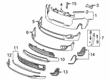 GMC Acadia Bumper Cover Diagram - 84779372