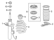 Cadillac ELR Shock Absorber Diagram - 23445719