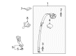 Saturn Ion Seat Belt Diagram - 15943428