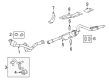 Chevy Silverado 3500 HD Exhaust Pipe Diagram - 19418967