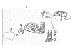 Buick Car Mirror Diagram - 22908061