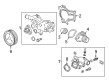 Cadillac Water Pump Pulley Diagram - 55568898