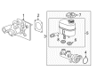 Chevy Suburban 3500 HD Brake Master Cylinder Repair Kit Diagram - 84826642