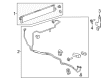 Cadillac CT6 Transmission Oil Cooler Hose Diagram - 84290075