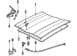 Buick Riviera Lift Support Diagram - 1615272