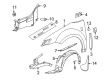 Saturn Fender Diagram - 10357257