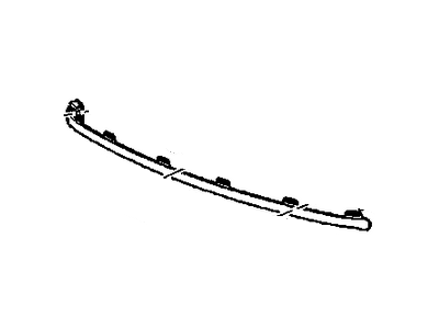 Cadillac 25812678 SENSOR,PEDESTRIAN IMP DETN(SEE GROUP 02 "PEDESTRIAN PROTECTION SYSTEM" FOR DETAILED ILLUSTRATED VIEW.)
