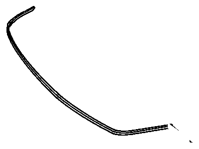 GM 10173550 Molding, Black 10173550 GM Molding, Black Illustration 1 of 1