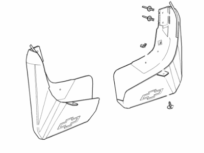 Chevy Silverado 1500 LTD Mud Flaps - 84109906