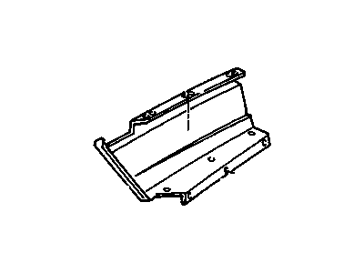 GM 25527533 Reinforcement, Driver Side 25527533 GM Reinforcement, Driver Side Illustration 1 of 1