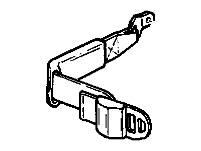 GMC Syclone Seat Belt - 12541307